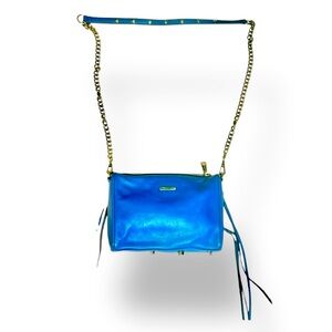 🩵𝐑𝐄𝐁𝐄𝐂𝐂𝐀 𝐌𝐈𝐍𝐊𝐎𝐅𝐅 Blue studded crossbody